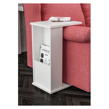 C Yan Sehpa Tekerlekli Gazatelik Koltuk Yanı Sehpah Cok Kulanışlı