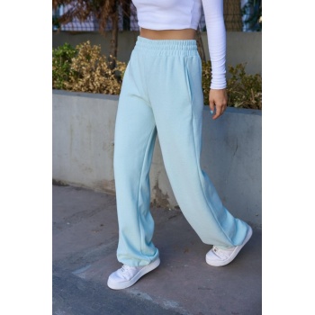 Düz Lastikli Eşofman - Mint Yeşili