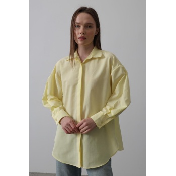 Uzun Kol Gömlek - Sarı