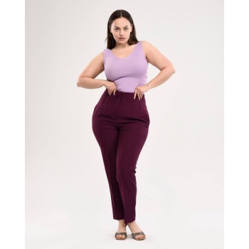 Yüksek Bel Battal Pantolon