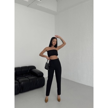 Yüksek Bel Pensli̇ Pantolon