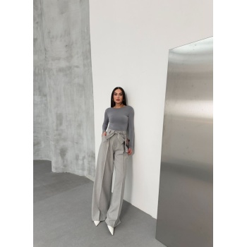 Sante Çi̇zgi̇li̇ Bel Kuşakli Palazzo Pantolon