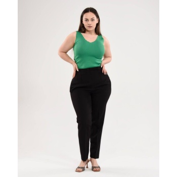 Yüksek Bel Battal Pantolon