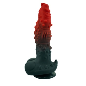 Kırmızı Siyah Canavar Dildo Model 1