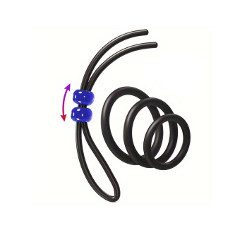 Penis Halkası Seti 4’lü Siyah