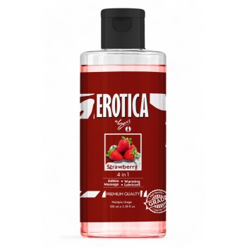 Strawberry 4 in 1 WB Lube 100ml by Sens Su Bazlı Çilek Aromalı Kayganlaştırıcı Masaj Jeli