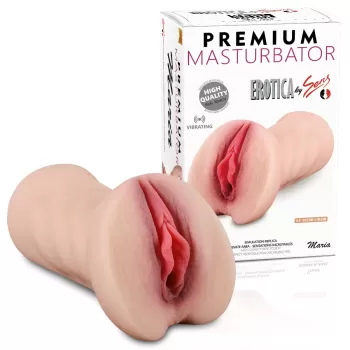 Maria - Realistik Dokulu Ten Rengi Titreşimli Suni Vajina