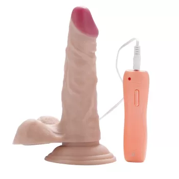 LIFELIKE VIBE Ultra Yumuşak Dokulu Titreşimli ve Rotasyonlu Realistik Vibratör Penis 18 CM