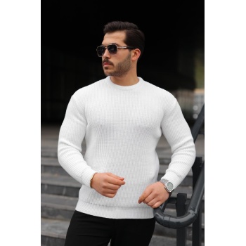 Erkek Bisiklet Yaka Örme Kazak