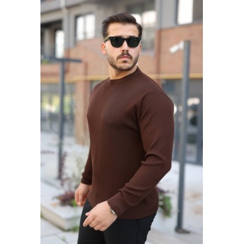 Erkek Selanik Örme Bisiklet Yaka Triko