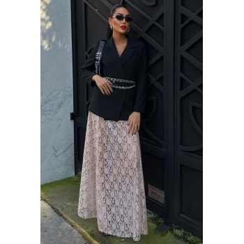 Maxi Dantel Etek 4047