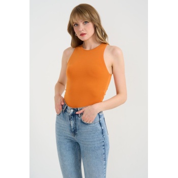 Örme Bisiklet Yaka Atlet - Oranj