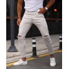 Erkek Taş Yırtık Detaylı Skinny Jean