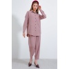 Gül Kurusu Oversize Keten Alt Üst Takım 6622