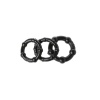 Silikon Boğumlu Penis Halkası Siyah 3’lü