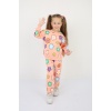 Üç İplik Şardonlu Yıldız Baskılı Kız Çocuk Günlük Takım