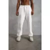 Erkek Baggy Alt Eşofman - Beyaz