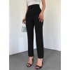 Zra Pileli Havuç Pantolon -Siyah