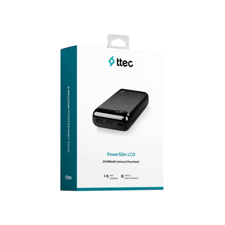 TTEC Ttec 2BB184S PowerSlim 20.000 Powerbank Cep Telefonu Aksesuar