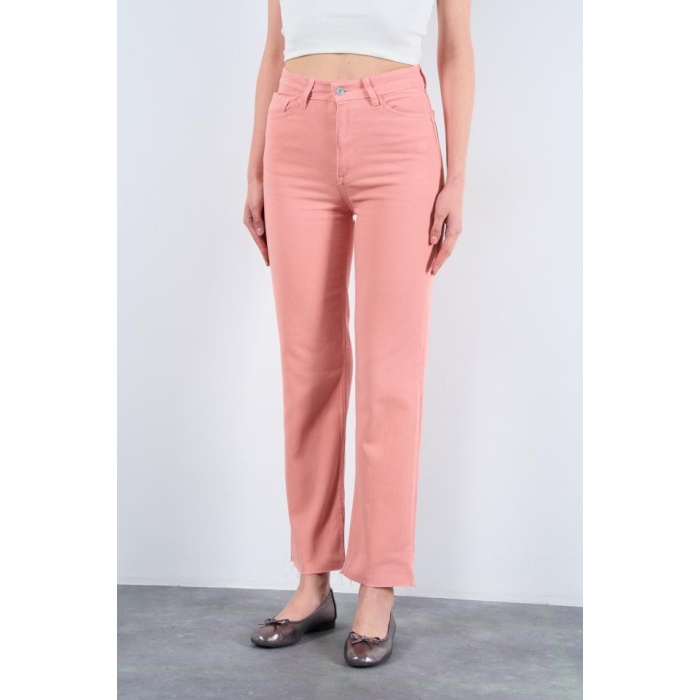 Strong Düz Pantolon - Pudra