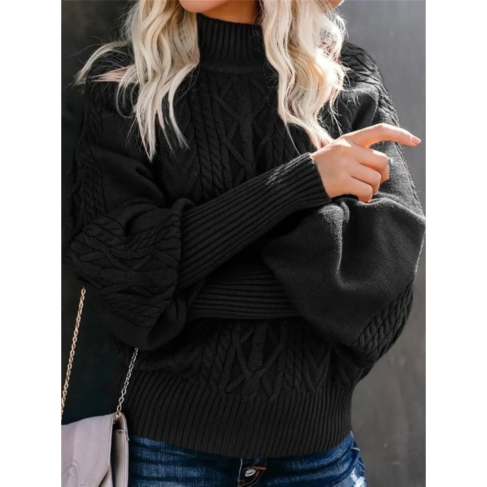 Kadın Uzun Kollu Balıkçı Yaka Triko Kazak