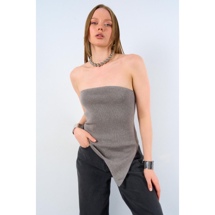 Yanı Uzun Atlet - Orta Gri