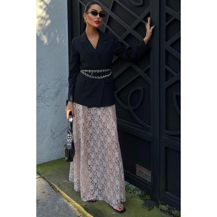 Maxi Dantel Etek 4047