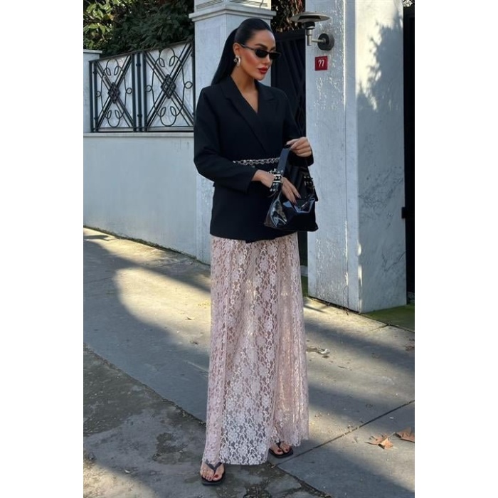 Maxi Dantel Etek 4047