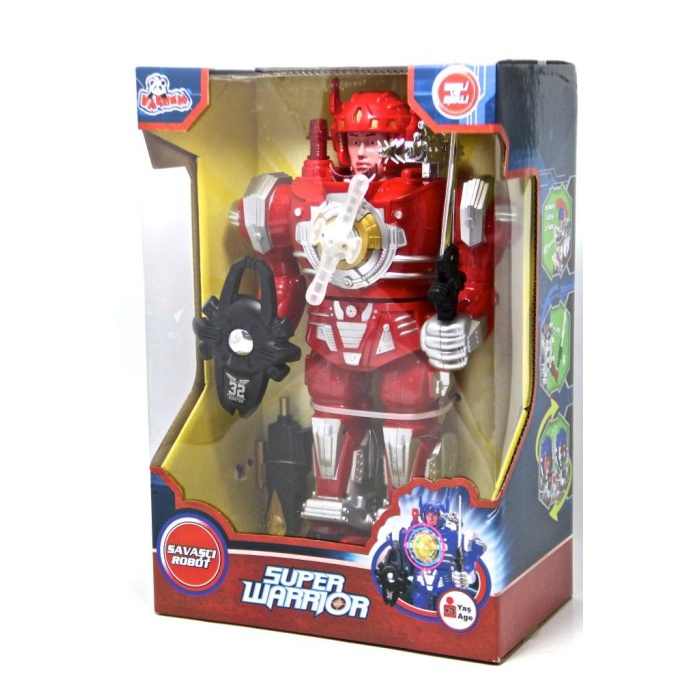 Kutulu Pilli Süper Savaşçı Büyük Robot Oyuncak VAR-N63/797-131/132