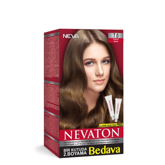 Nevaton Kalıcı Krem Saç Boyası 7.0 Kumral