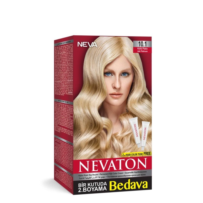 Nevaton Kalıcı Krem Saç Boyası 10.1 Küllü Platin