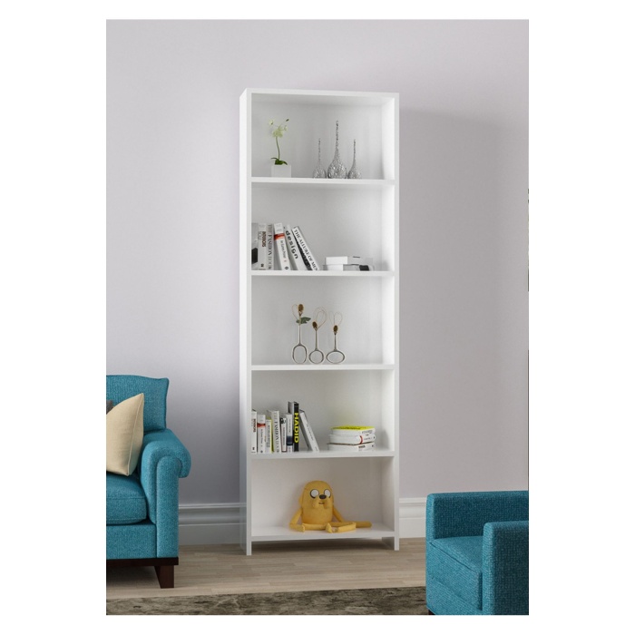 Ard204 55x169x20 cm lik Beş Raflı Kitaplık Kütüphane