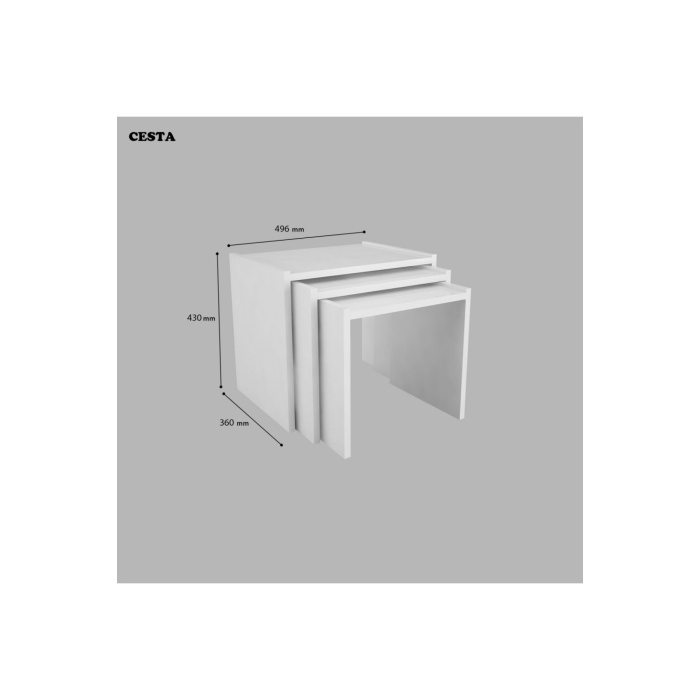 Zigon Sehpa 3 Lü Sehpa