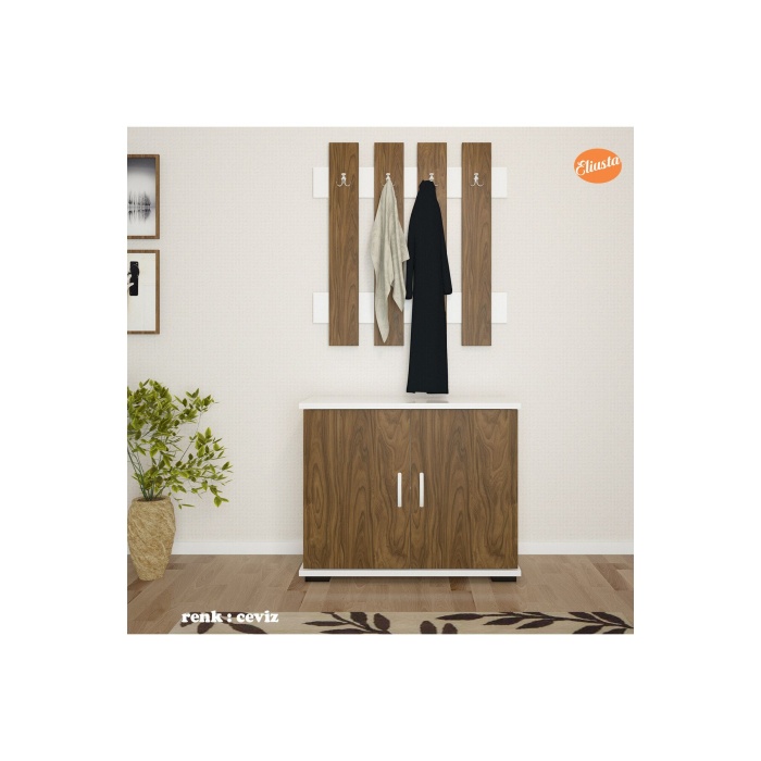 Portmanto Ayakkabılık Vestiyer Askılıklı Ayakkabılık Dolabı Ard-117