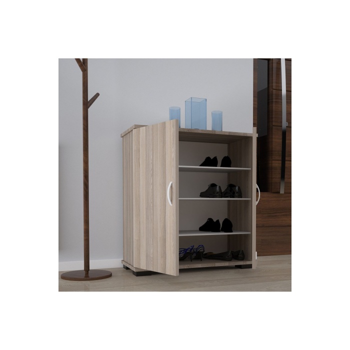 Ayakkabılık 2 Kapaklı Ayakkabı Dolabı Çok Amaçlı Dolap Mutfak Dolabı Ofis Dolabı