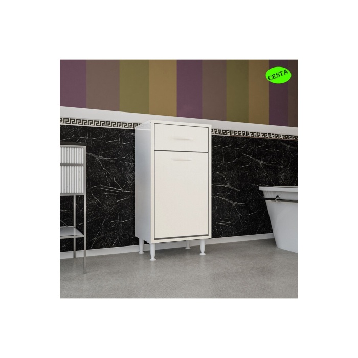 Mutfak Dolabı Sepetli Banyo Dolabı Kirli Camasır  Dolabı