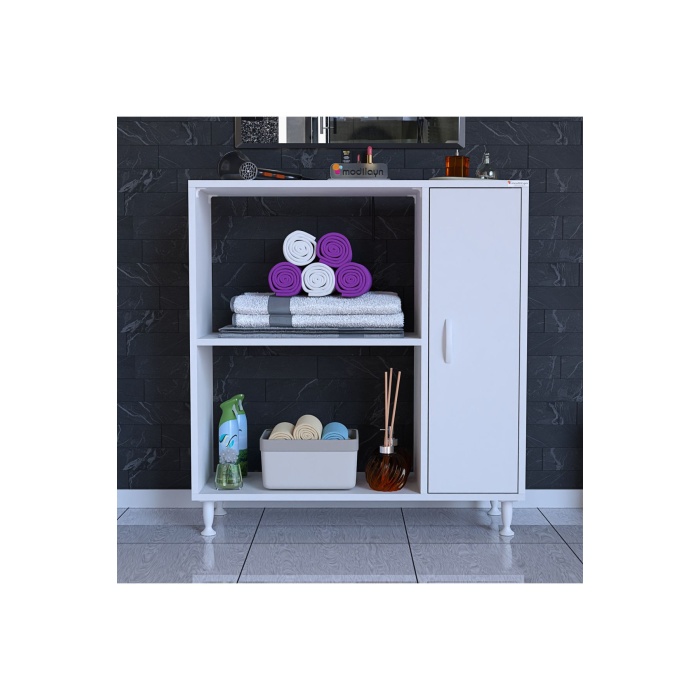 Urla 90 X 97,5 X 31,8 Cm Banyo Havlu Deterjan Depolama Dolabı