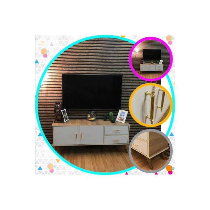 Claros Tv Sehpası Tv Ünitesi 150X40X60 cm Tv Standı