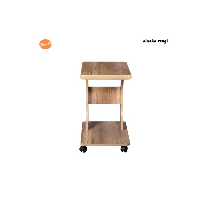 TEKERLEKLİ MDF C LAPTOP SEHPASI