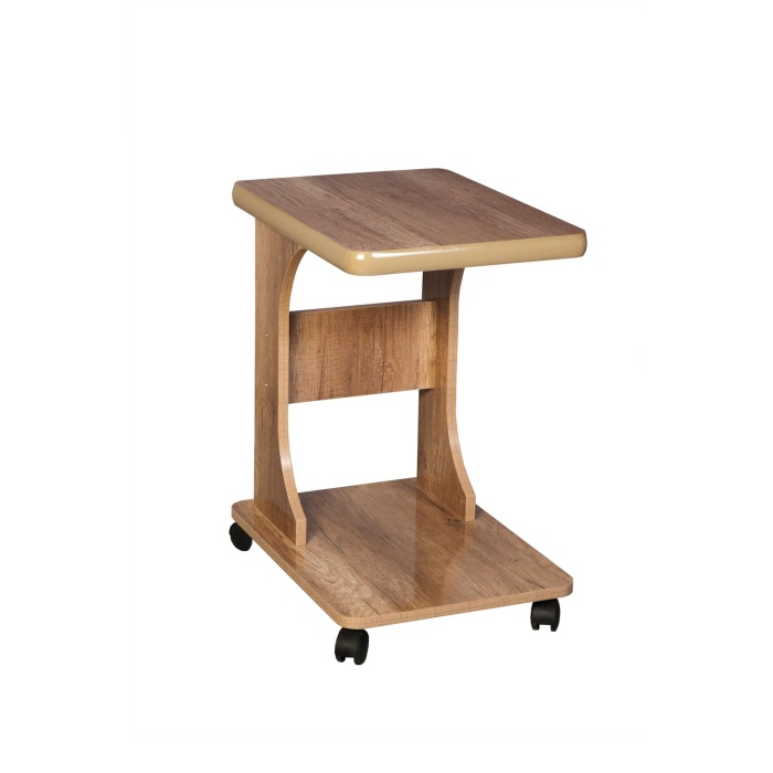 ELİUSTA TEKERLEKLİ MDF C OFİS SEHPASI