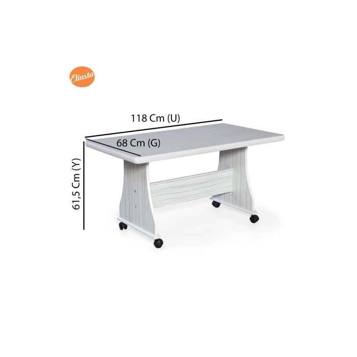 ELİUSTA TEKERLEKLİ MDF COCUK ODASI MASASI