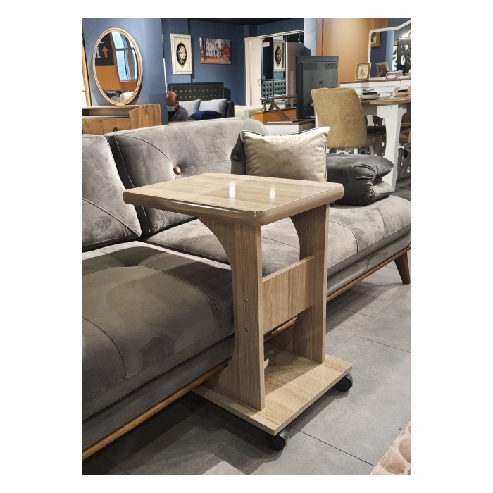 ELİUSTA TEKERLEKLİ MDF C OFİS SEHPASI