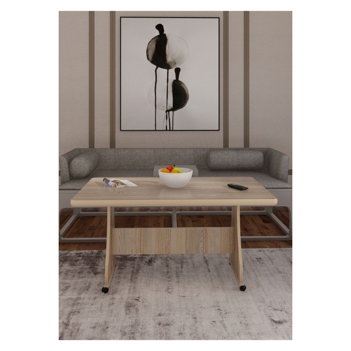 ELİUSTA TEKERLEKLİ MDF MASA MUTFAK MASASI