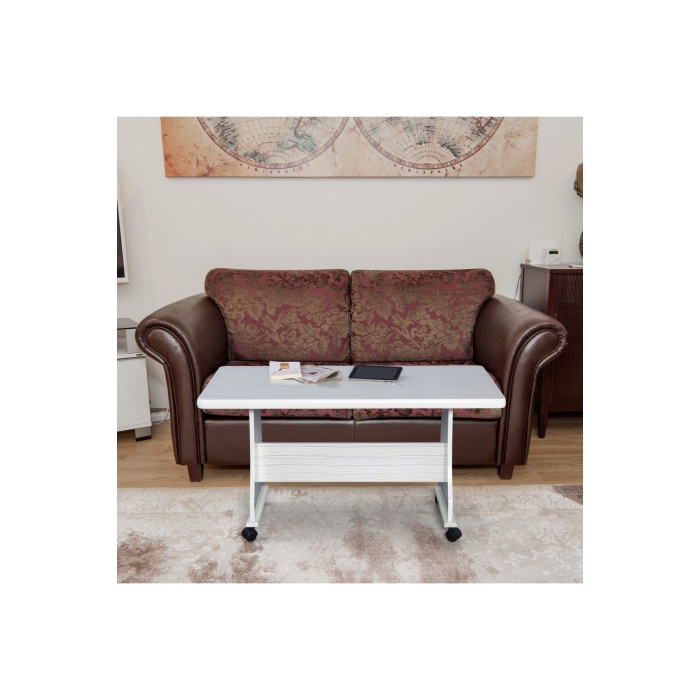 ELİUSTA TEKERLEKLİ MDF MASA ORTA SEHPA