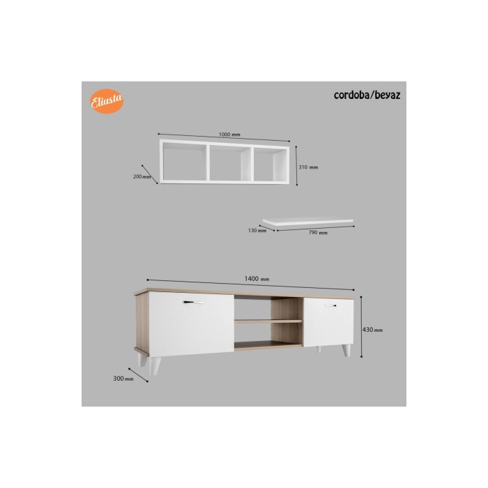 Tv Ünitesi Takımı 3 Lü Set