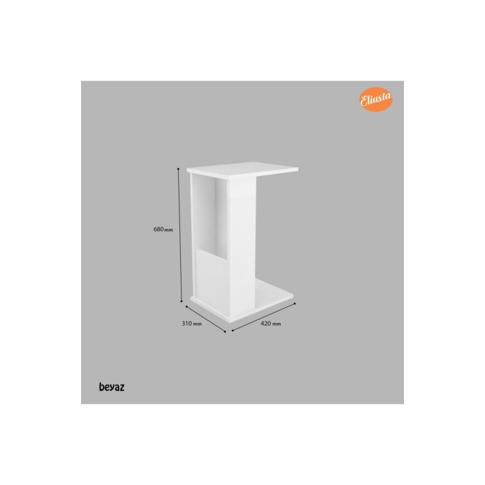 Gazetelikli Yan Sehpa Koltuk Yanı Sehpa