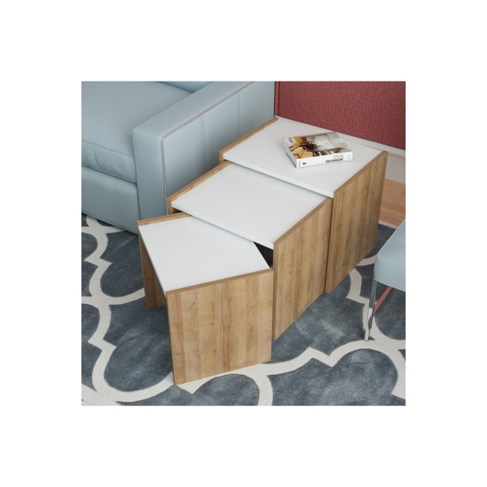 3 Lü Zigon Sehpa Takımı