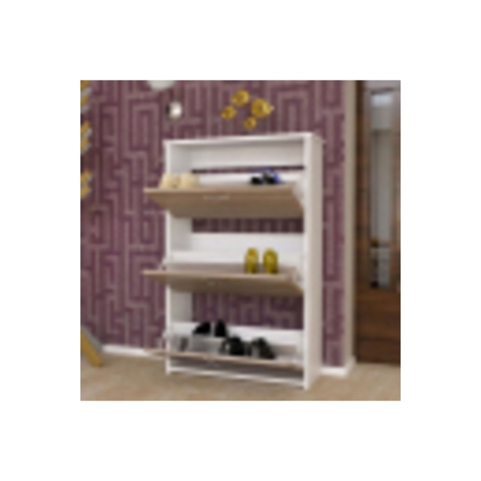 Düşer Kapaklı Ayakkabılık 3 Kapaklı