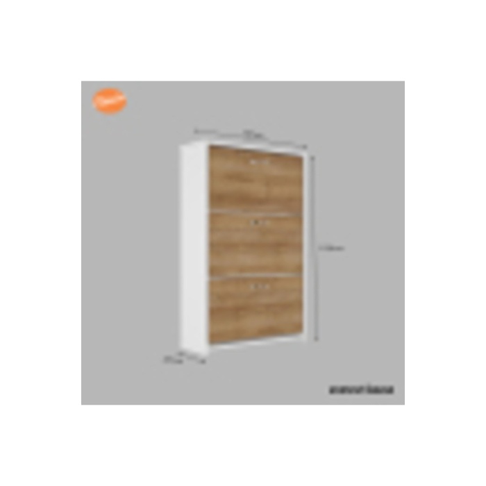 Düşer Kapaklı Ayakkabılık 3 Kapaklı