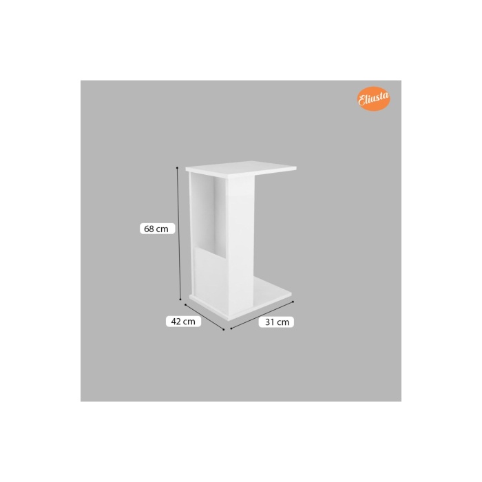 Gazetelikli Yan Sehpa Koltuk Yanı Sehpa